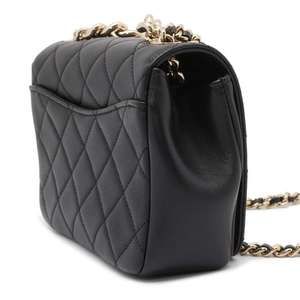 Chanel Studs Mark Bag Matelasse 2way Lambskin Coco Black